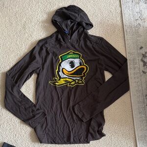 Oregon Ducks Long Sleeve Hoodie Tee - Black